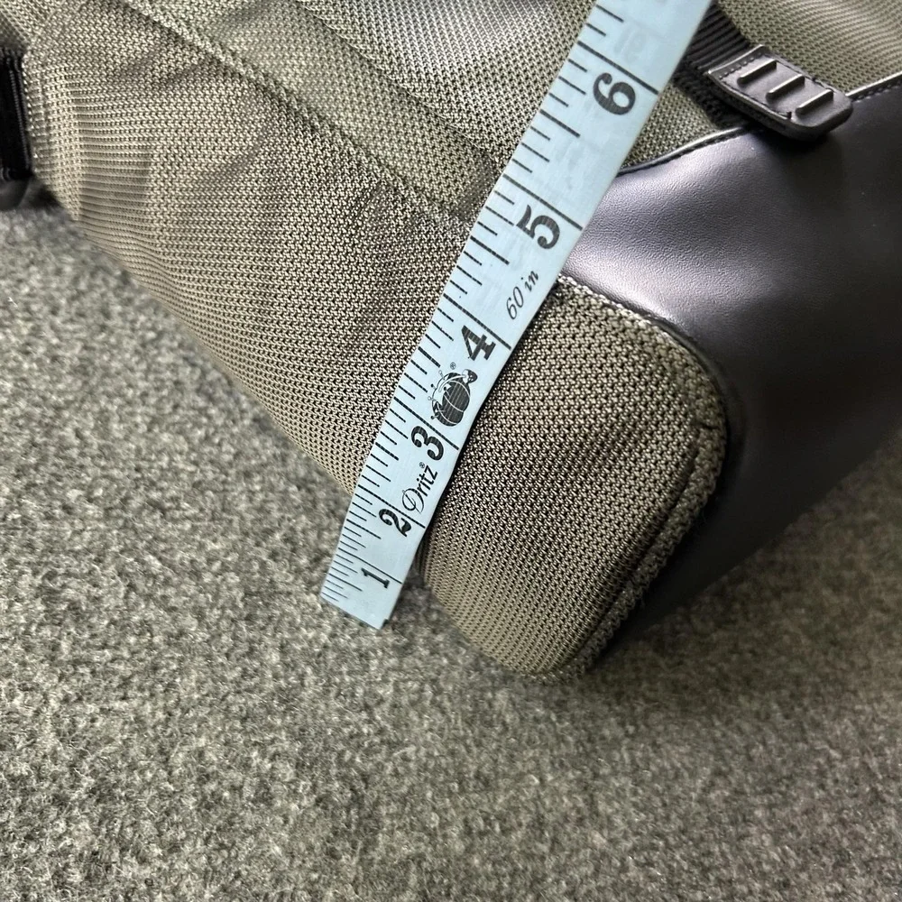 Tumi Messenger Bag  Grey Nylon Laptop Briefcase Men Travel Shoulder Bag